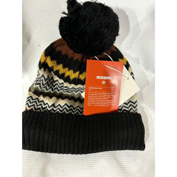 Missoni Accessories - Missoni for Target knit hat O/S black brown wool blend Gorpcore Cabincore New